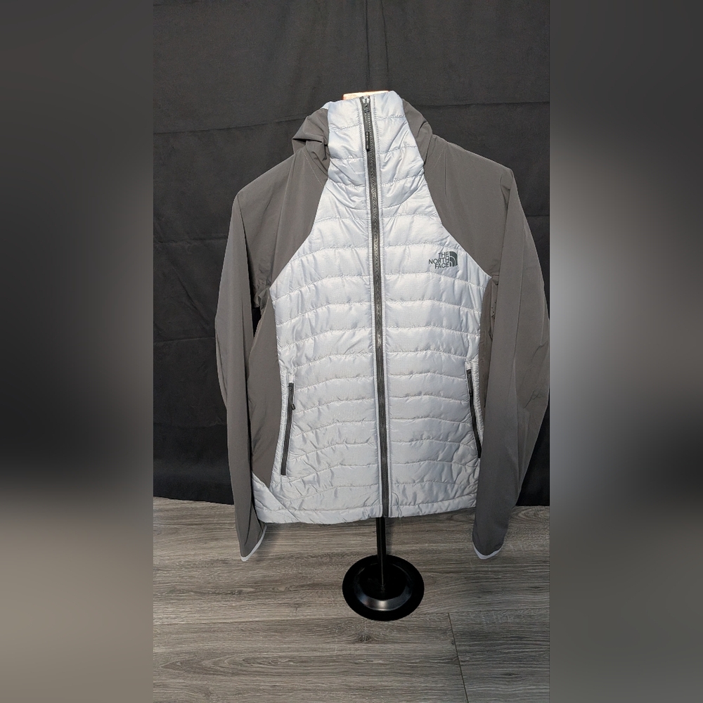 The North Face Gray and White Jacket